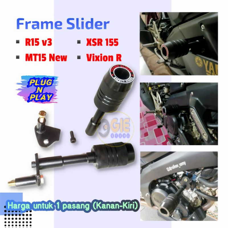 Frame Slider R15v3 XSR MT15 Vixion R frame slider XSR 155 frame slider mt15 frame slider vixion R