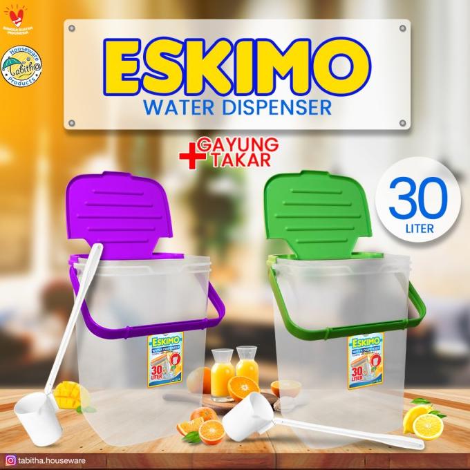 Tabitha Tempat Es Buah / Aquarium Es + Gayung 30 Liter Eskimo Series
