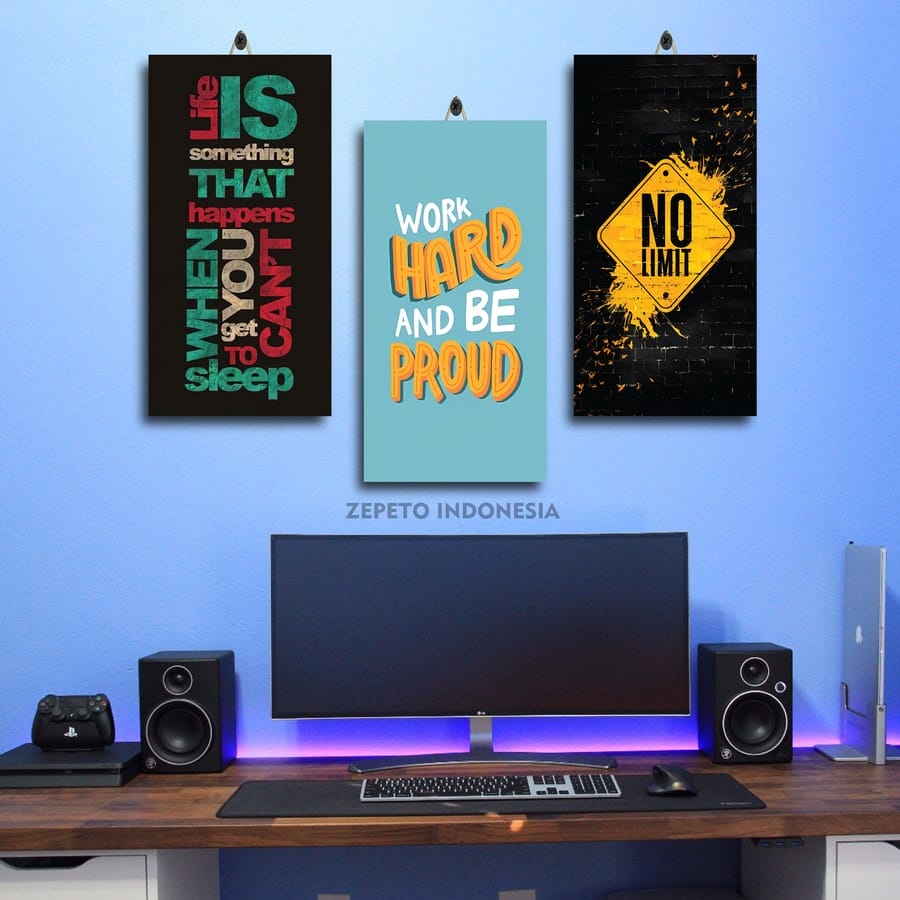 81-100 HIASAN KAMAR JUMBO BOB SADINO QUOTE 15X30 BMPAX/MAX9Y/ POSTER DINDING DAPUR QUOTES MOTIVASI S