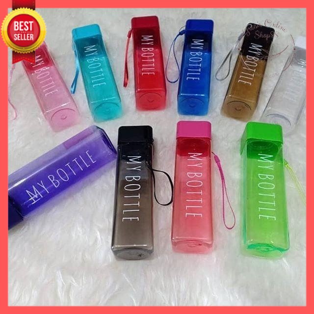 GOS -D211-  My bottle Persegi - My Bottle Colour Persegi 500ML - Botol Minum Kotak Persegi 500ML