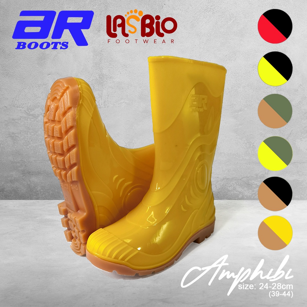 Boot Air/Hujan Anti Selip &amp; Licin dan Tahan Banting AR Boots - Amphibi