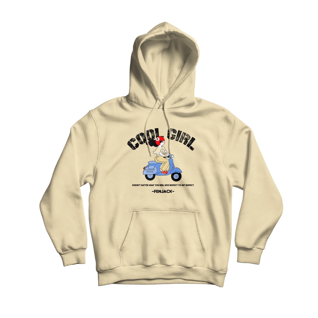 Sweaterpolos Hoodie Jumper COOL GIRL ( Sablon ) Unisex Pria &amp; Wanita