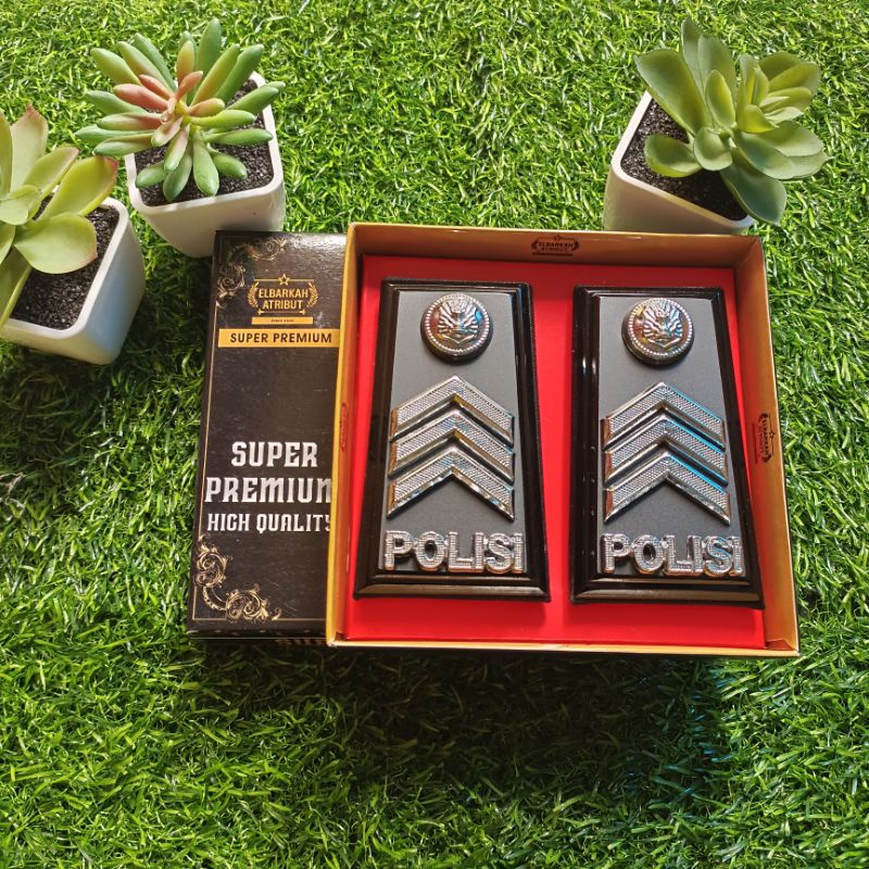 PANGKAT PDH POLRI BRIPDA/BRIPTU/BRIGADIR/BRIPKA/AIPDA/AIPTU/IPDA/IPTU FULL AKRILIK DOVE LIS HITAM PREMIUM
