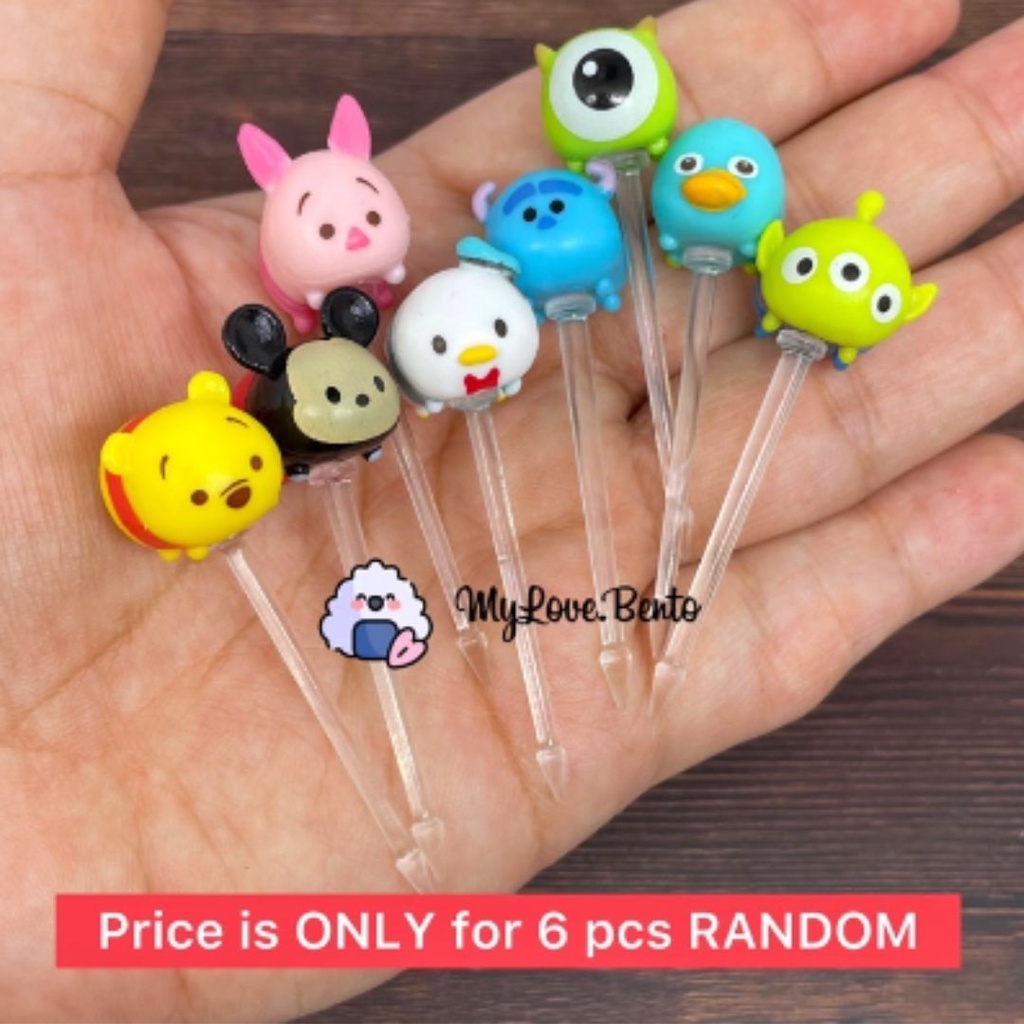 Tusukan Bento Food Picks Foodpick Garpu Bento Tsum Tsum Disney Hiasan Bento