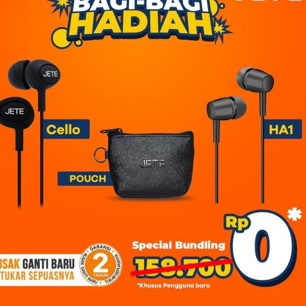 [Bundling] Headset JETE Cello + Pouch Headset + Headset JETE HA1