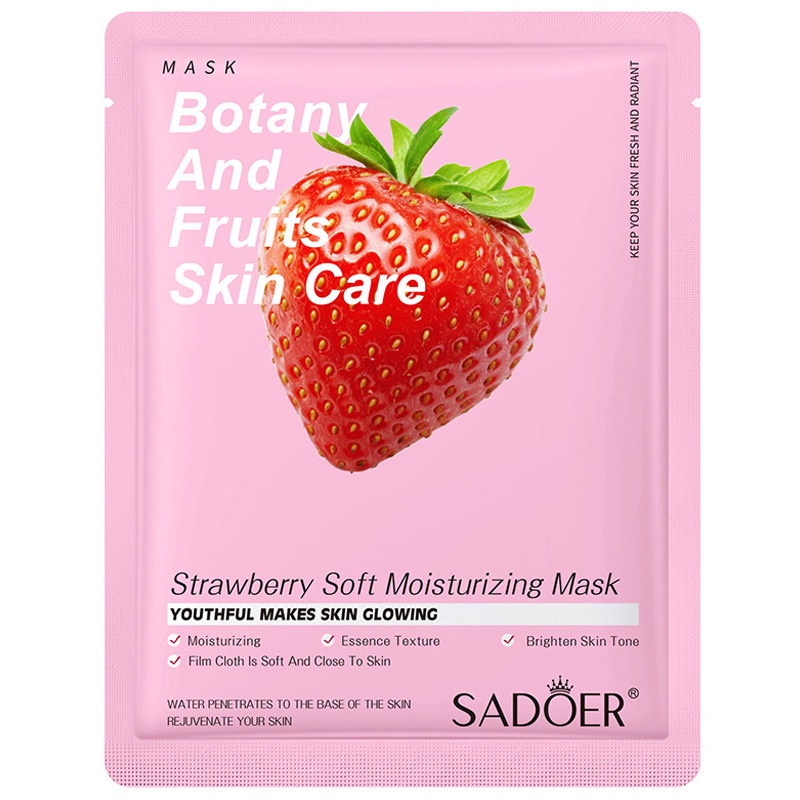 [100% ORIGINAL]【READY STOCK】SADOER MASKER SHEET MASKER PERAWATAN WAJAH/Natural Plant Mask Botany Fruits Facial Sheet