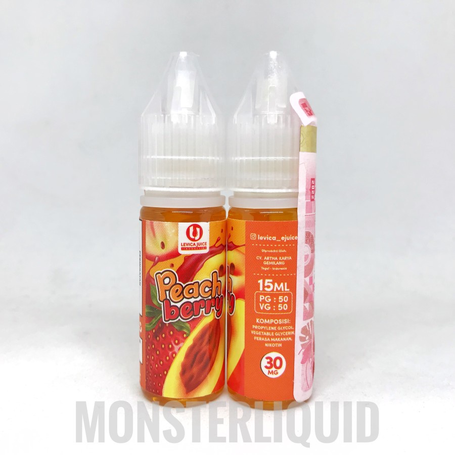 SALT PEACH BERRY BY LEVICA JUICE 30MG 15ML