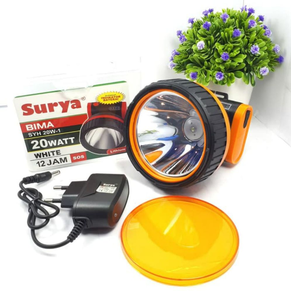 BAYAR DITEMPAT - Senter Kepala 20 Watt Surya Bima SYH 20W-1