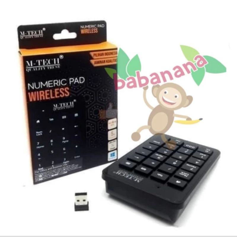 M-TECH Numeric Pad Wireless Numpad keyboard angka number