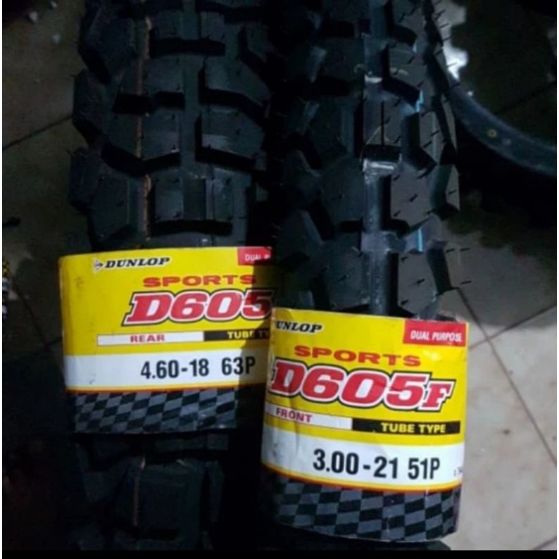Ban Dunlop D605 300 21 dan 460 18 Dunlop