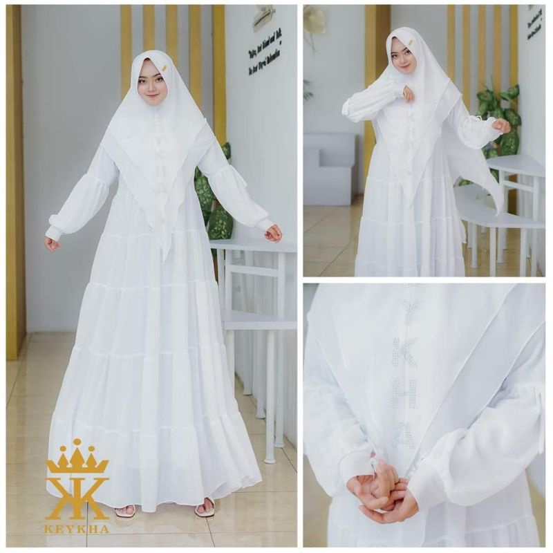 Gamis syar'i putih