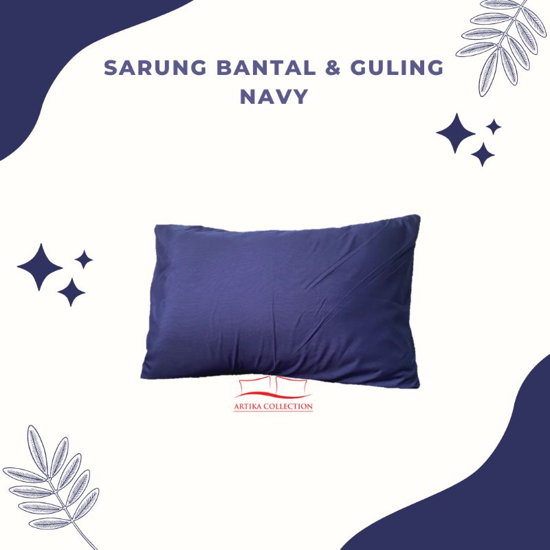 Hanya Tambahan Sarung Bantal Guling Warna Navy