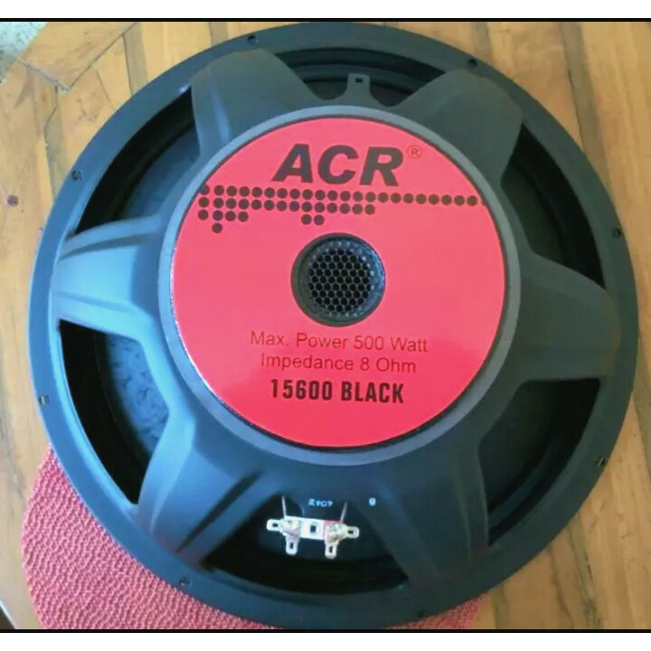speaker acr 15 inch 15600 black 500 watt 8 ohm