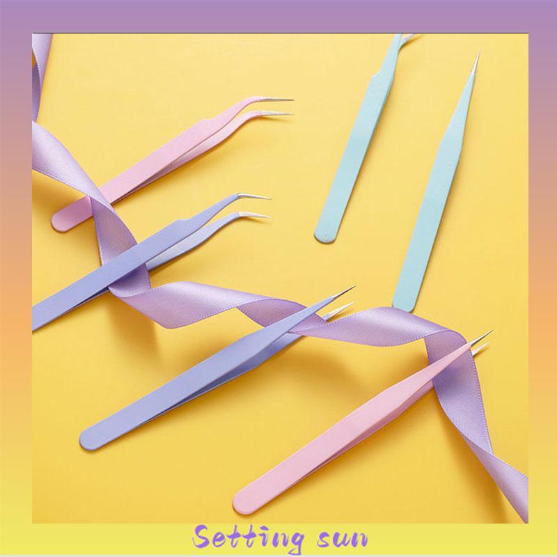 Pinset Lengkung Gundam Stiker Scrapbook Tools Warna Pastel Lucu Tweezer Sticker Pinset TN