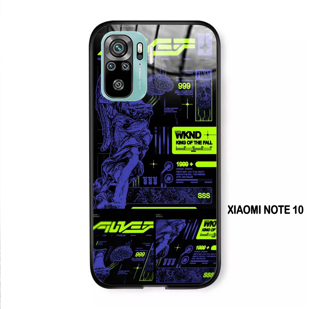 Softcase Kaca XIAOMI REDMI NOTE 10  - Case Handphone XIAOMI REDMI NOTE 10 [T67]