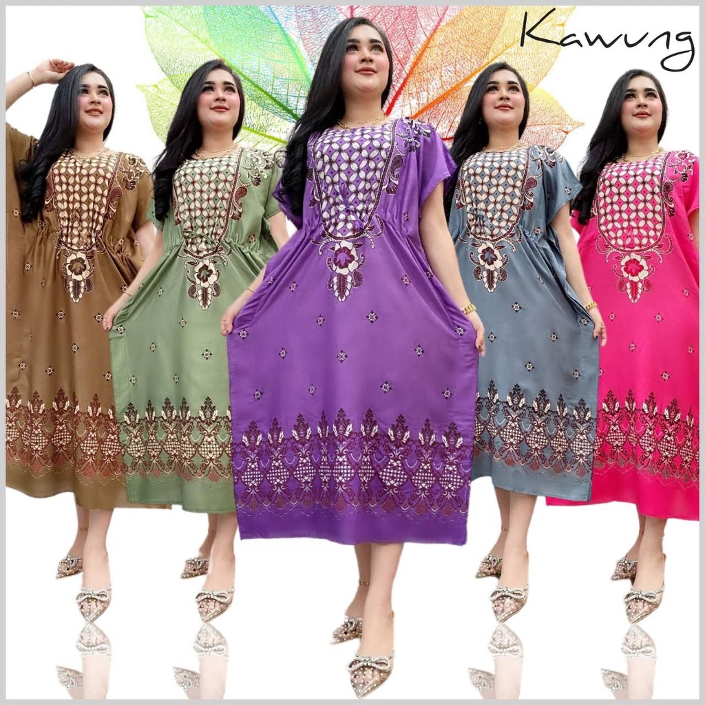 Daster Jumbo Kelelawar Kalong Kekinian LD 120 Bahan Rayon Wanita Kekinian Terbaru