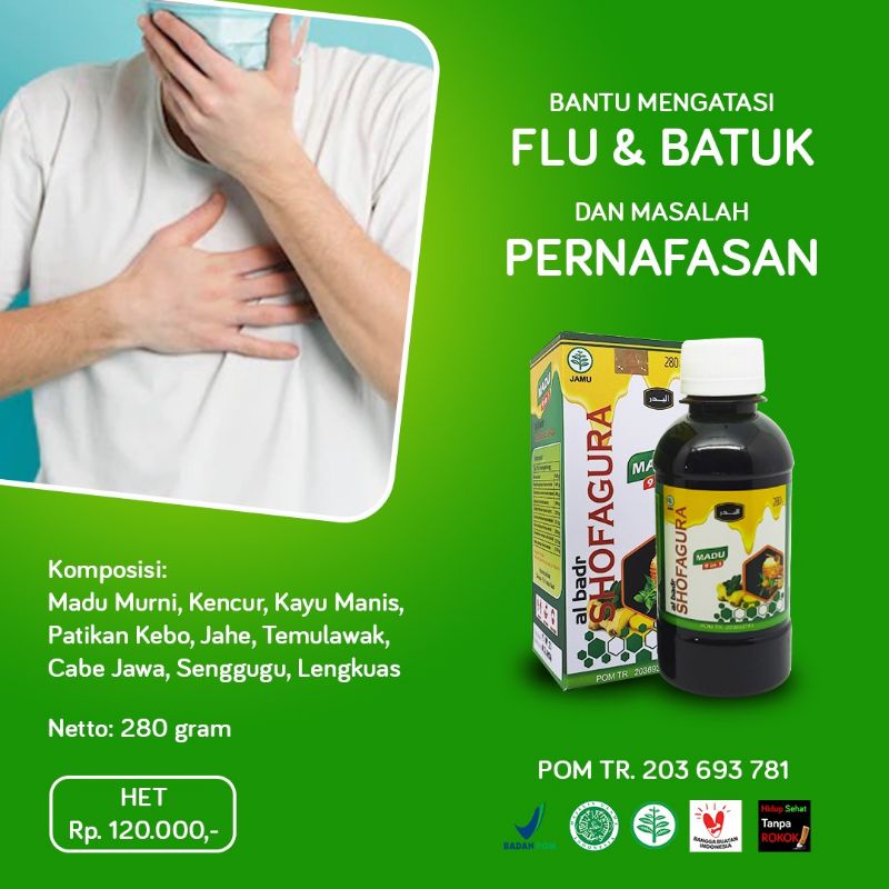ShofaGura sirup gurah madu gurah flu batuk pilek