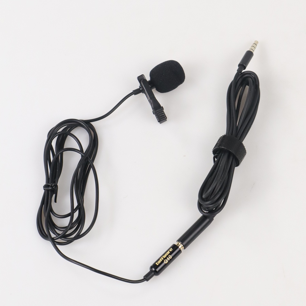 Taffware Professional Lavalier Microphone Clip Portable 3.5mm - Q10 - Black