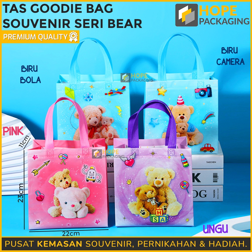 

Tas Goodie Bag Motif Bear / Goodie Bag Ulang Tahun / Tas Bingkisan Ulang Tahun / Tas Hadiah / Goodie Bag Snack / Tas Jinjing / Tas kado / Tas Goodie Bag Hampers / Tas Hadiah Ultah