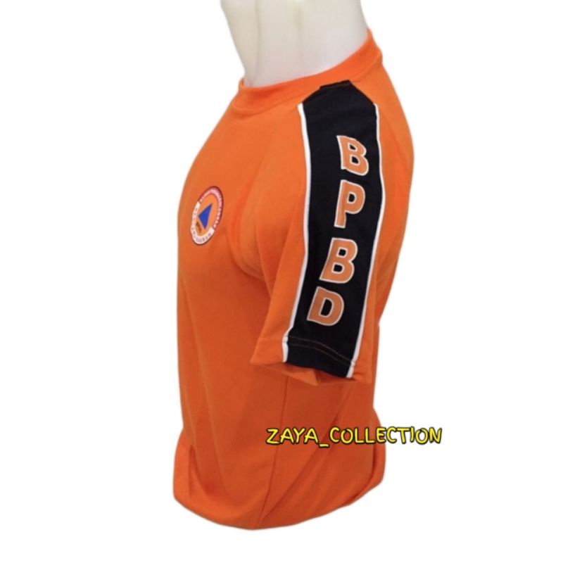 Koas BPBD Oren Kombinasi hitam | Kaos rehlan BPBD | Kaos Basarnas