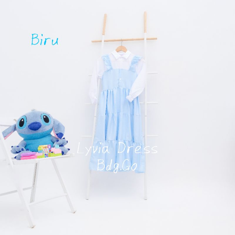 Dress Anak Cantik Dress Anak Perempuan Gamis Anak Muslim Lyvia Dress Bahan Moscrepe