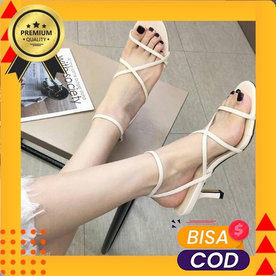 Clara Sepatu Kerja Pesta Kondangan Hak Tinggi High Heels Hells Hels Hills Wanita Import A10 Sandal H