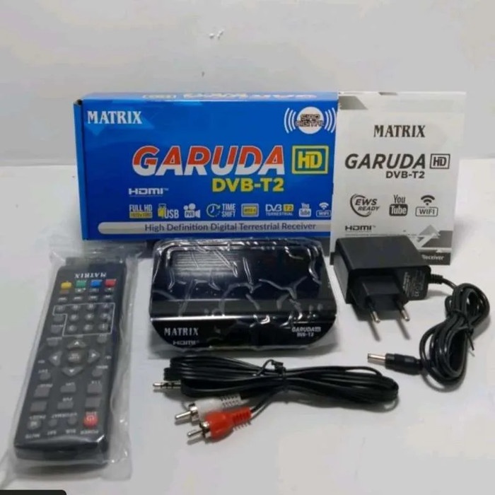 SET TOP BOX DVBT2 RECEIVER MATRIX GARUDA HD DVB T2 ORIGINAL STB + HDMI