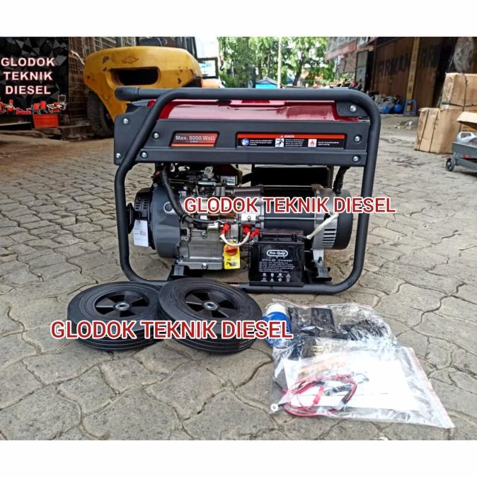 Genset Bensin 7000 7500 watt W Full Tembaga Gasoline Generator 8000