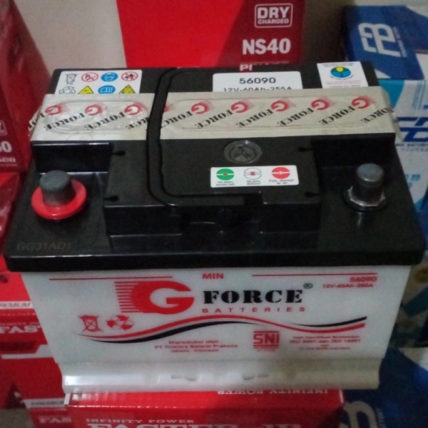 Aki G Force 56090 /Din 55R / Din 56010 R 12v 60ah Promo