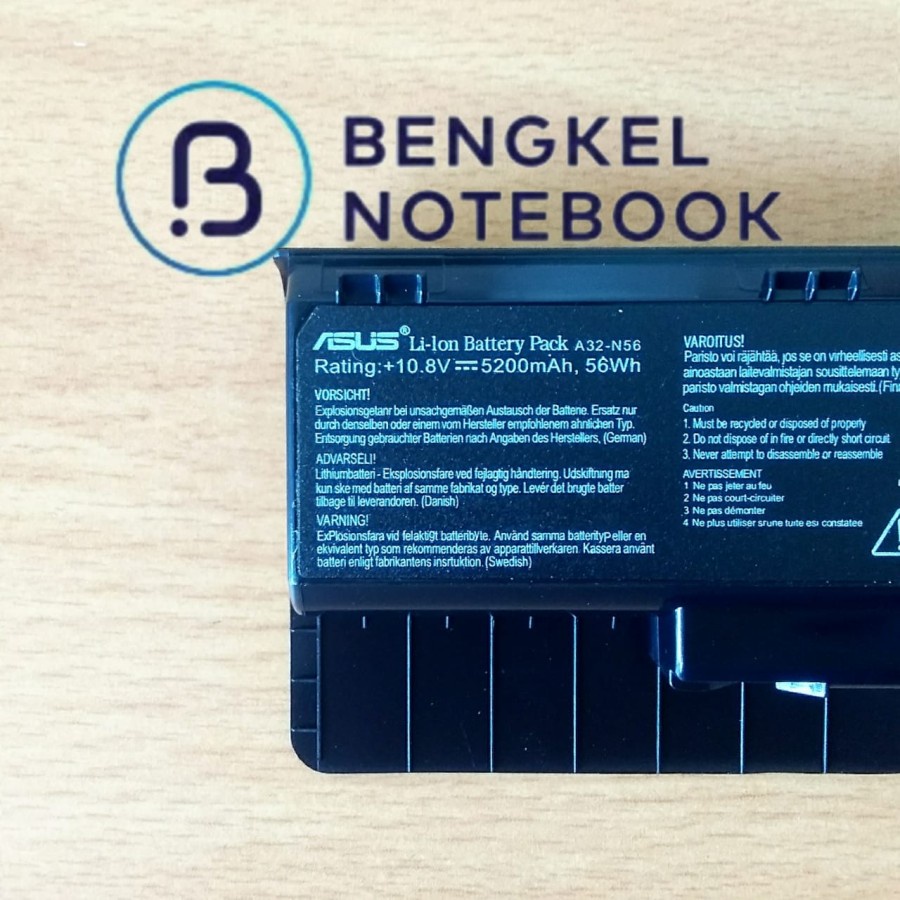 Baterai Asus N56V N46 N46V N46VJ N46VM N46VZ N56 N76 R503C B53V Ori