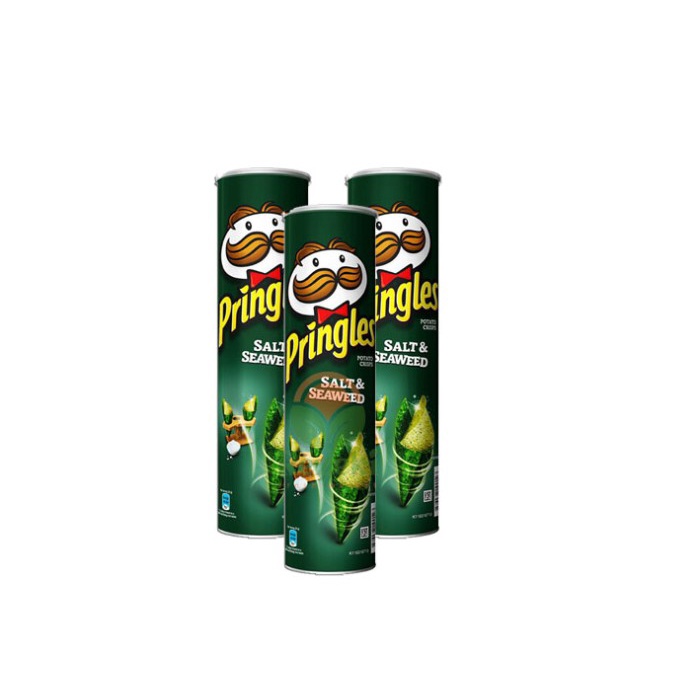 

NEW Pringles Salt & Seaweed [107gr x 3 Pcs ] - Camilan Instant