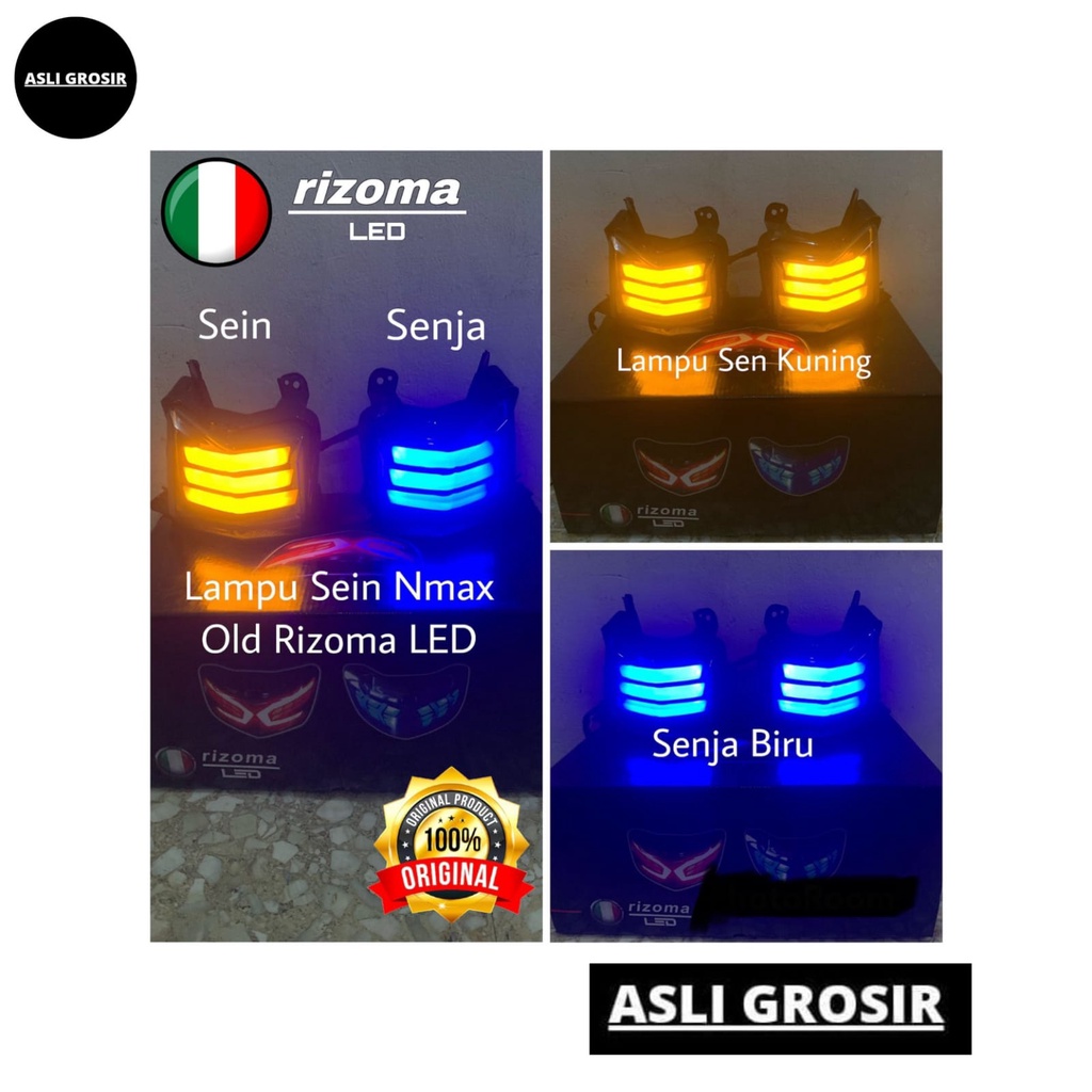 LAMPU SEN SEIN NMAX OLD RIZOMA LED RACING FREE FLASHER SEN IMPORT BIRU MERAH KUNING