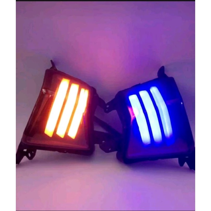 lampu LED sen plus lampu senja motor nmax.