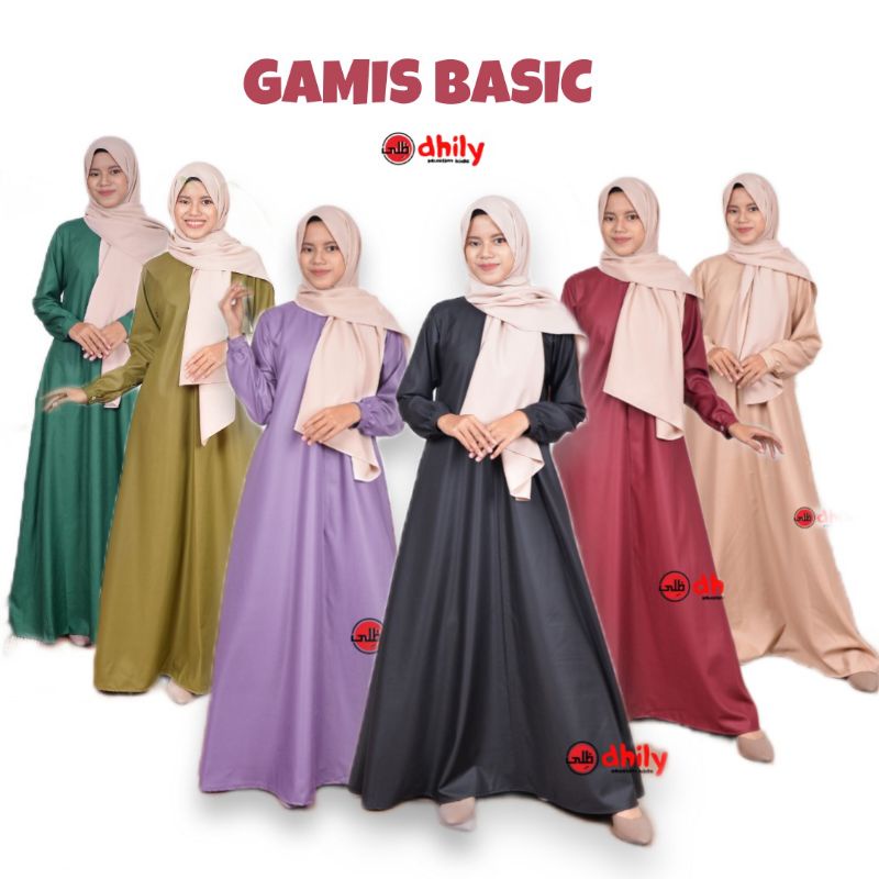 Gamis Basic dewasa, gamis umroh, abaya dewasa