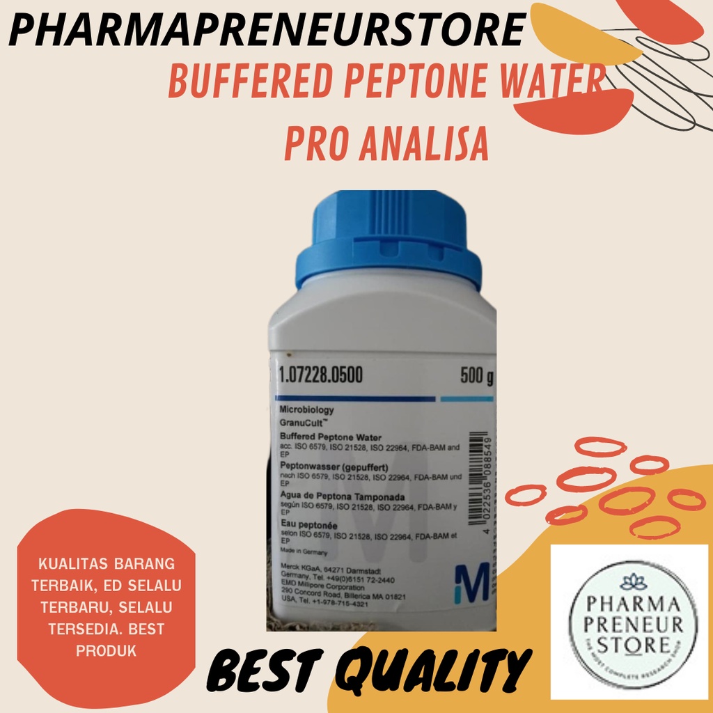 BUFFERED PEPTONE WATER / MEDIA PEPTONE PRO ANALISA 50 DAN 100 GRAM MIKROBIOLOGI BEST QUALITY