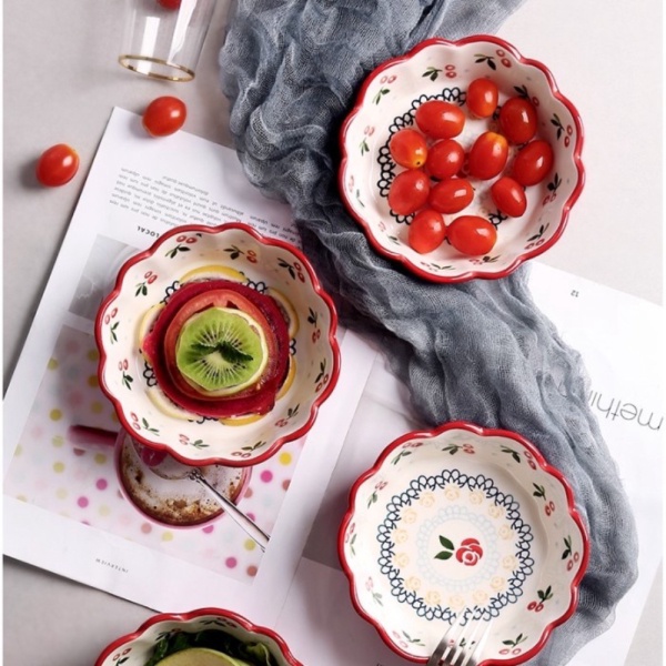 

Dijual Ceramic Bowl 3 Pcs Set Cherry Bowl / Mangkok Keramik Set Pink Cherry Diskon