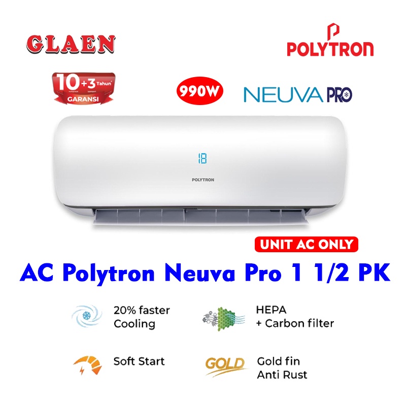 AC Polytron 1,5 PK Neuva Pro PAC-12VZ | AC Split Polytron 1 1/2PK Unit AC Only