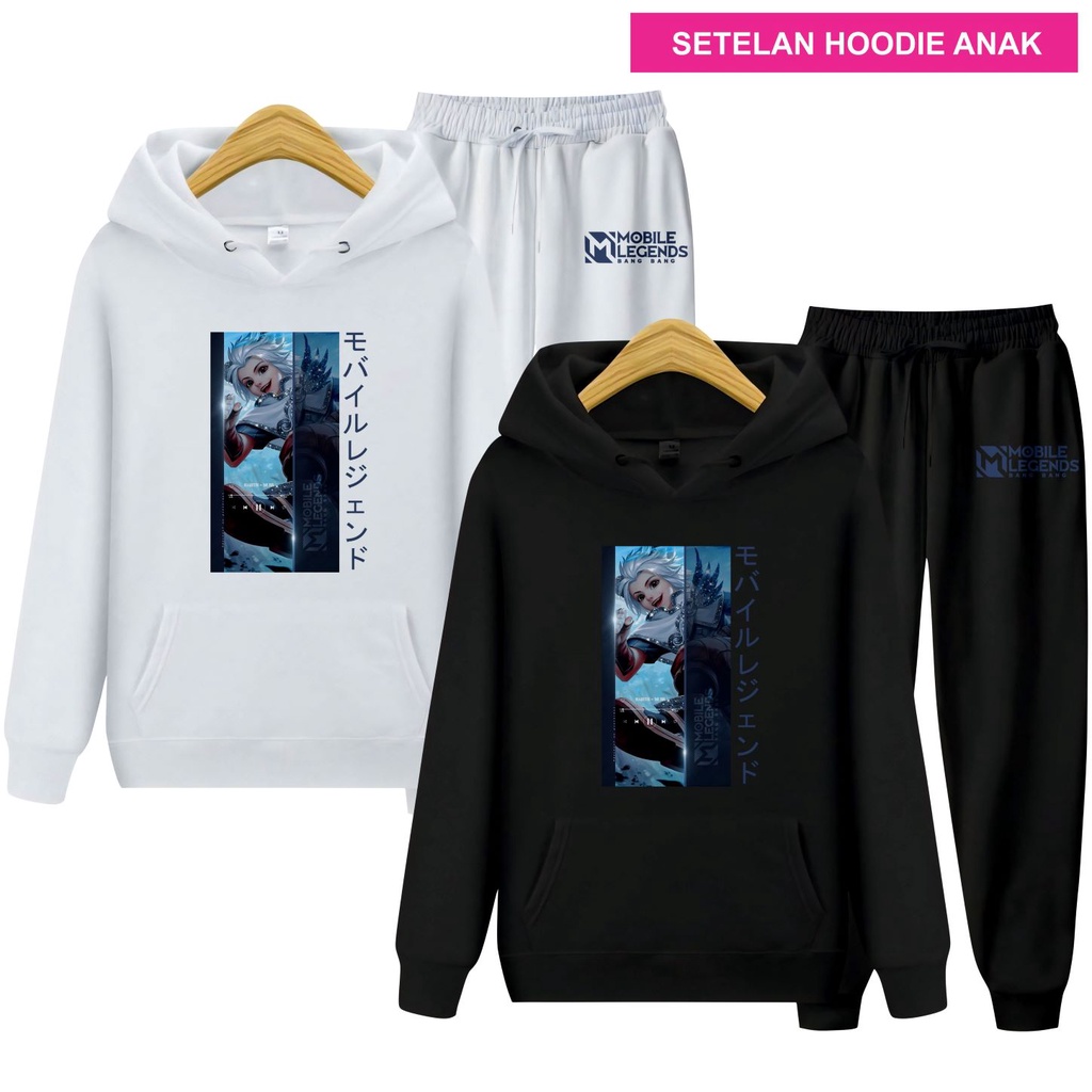 Setelan Sweater Hoodie Anak Harith MLBB