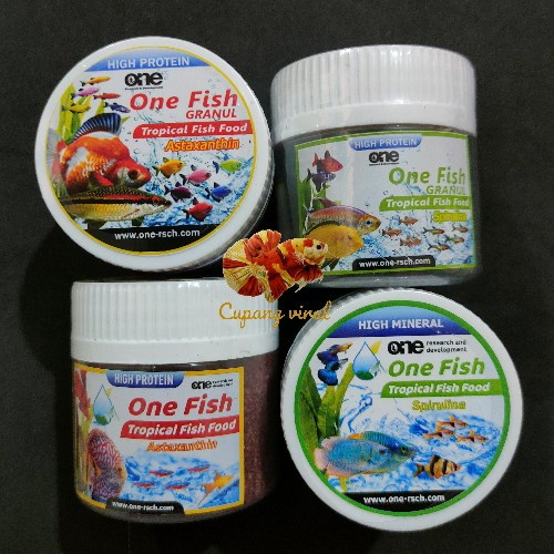 ONE FISH - Tropical Fish Food Pelet Ikan Hias Kecil Cupang Guppy Tetra