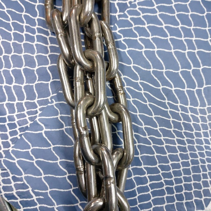 [COD] Rantai Stainless Steel 8Mm Sus304 / Rantai Kapal Stainless Steel 8Mm - 1/2 Meter TERBATAS