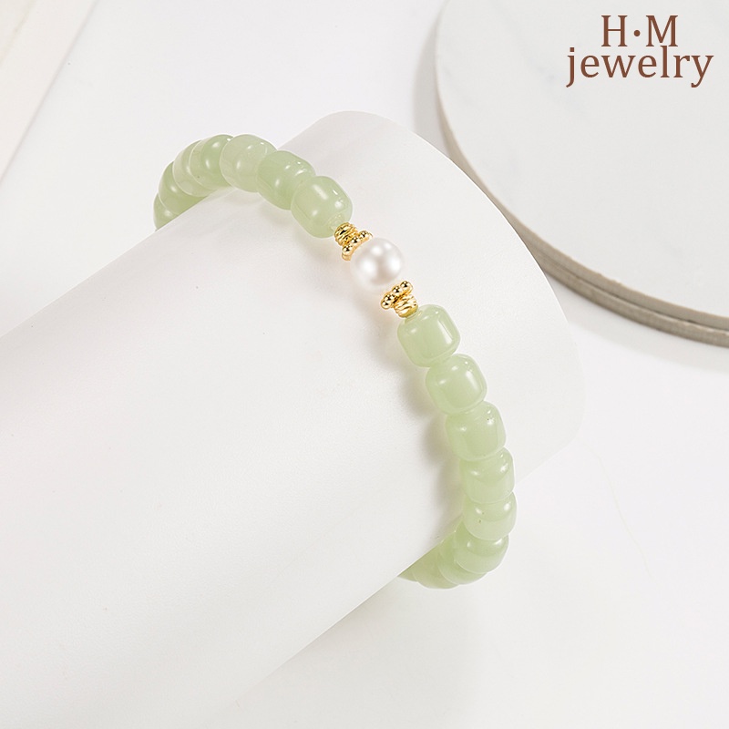 Gelang Mutiara Hetian Retro Mewah Untuk Wanita 2022