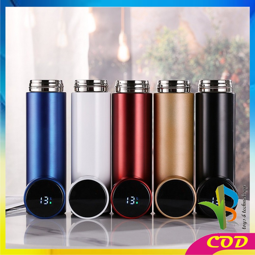 RB-C311 C312 Termos Air Panas Stainless 500ML Termos Suhu Digital Display Temperatur /  Thermos Air Panas Polos / Vacuum Flask Termos Air TAHAN PANAS