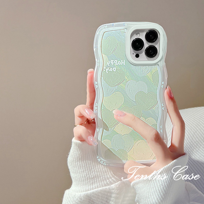 IPhone 14 13 12 11 Pro Max X XR Xs Max 8 7 6 6s Plus SE 2020Soft Case Transparan Motif Hati Untuk