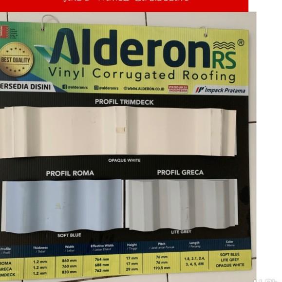 ATAP ALDERON RS - SINGLE LAYER - GRECA