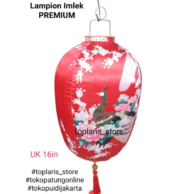 LAMPION IMLEK PREMIUM SATIN MERAK FENGSHUI