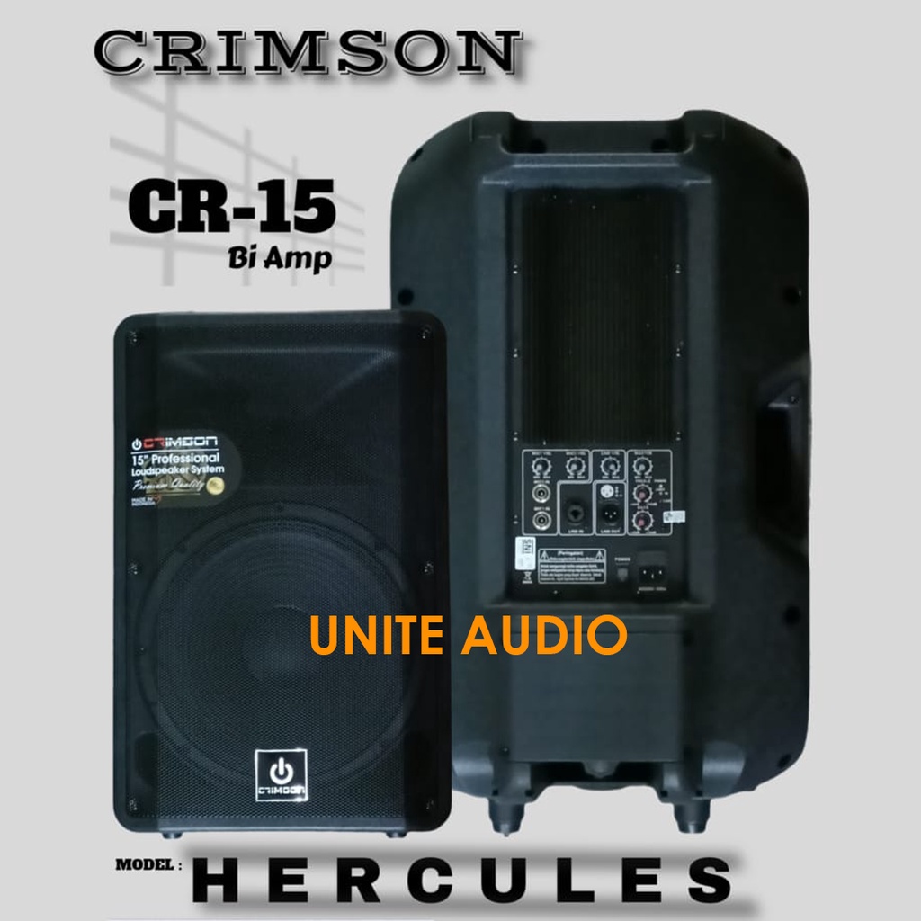 Speaker Aktif Bi Amp Crimson CR15 Hercules CR-15 CR 15 Inch Original