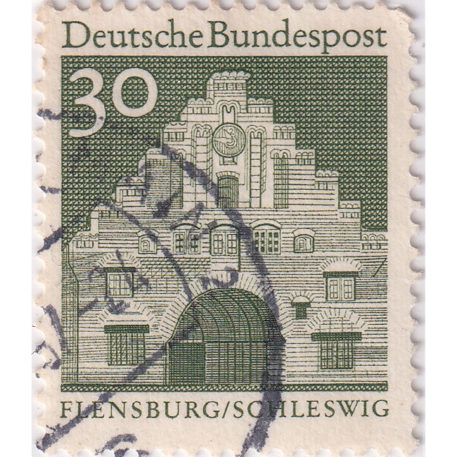 

Prangko Germany 1966 - Building Structures of the 12th Century, small size LK Used