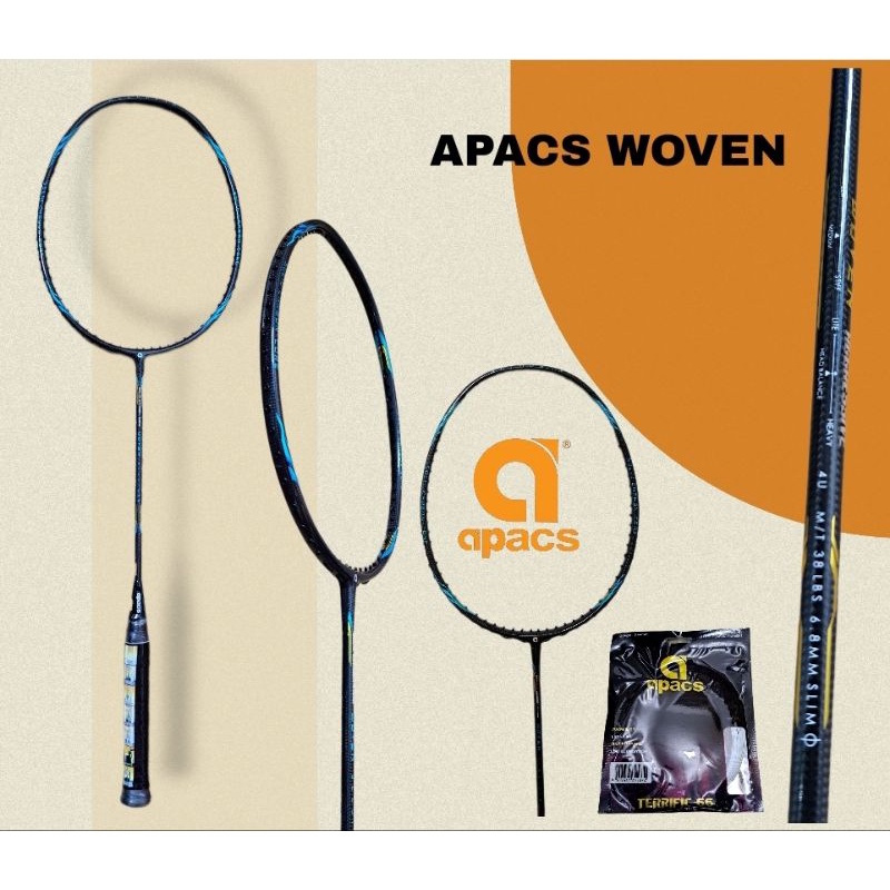 Raket Badminton Apacs Woven Original Import Malaysia