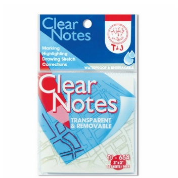 Stick Note Transparant T&amp;J 3&quot;X3&quot; 50 Sheets