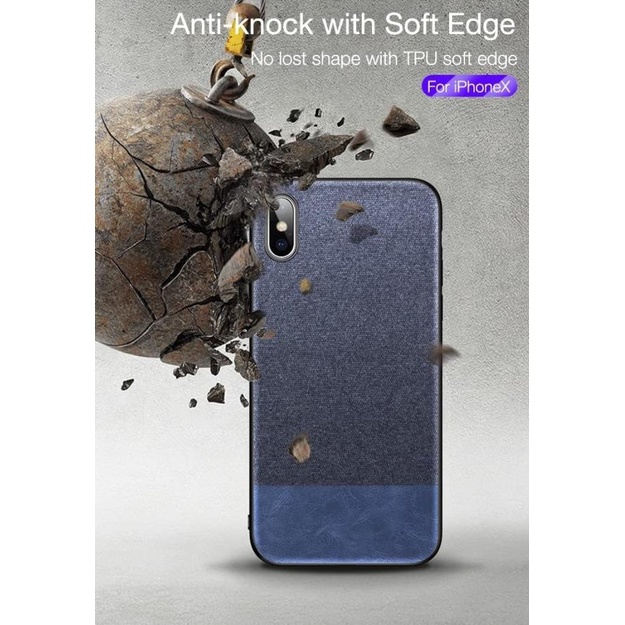 CAFELE Premium Denim Case - iPhone Xs Max iPhone Xr iPhone Xs iPhone X - iPhone Xr, Putih